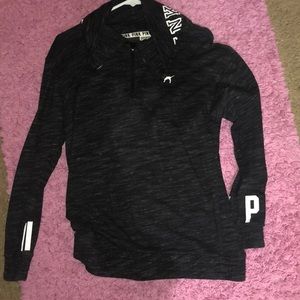 PINK Black Quarter Zip